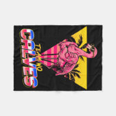 Couverture Polaire Team No Calves Flamant rose Gym Poids Bodybuil (Devant (Horizontal))