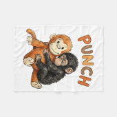 Couverture Polaire Team Punch - Baby Monkey Punch (Devant (Horizontal))