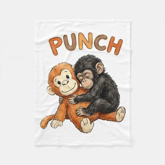 Couverture Polaire Team Punch - Baby Monkey Punch (Devant)