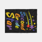 Couverture Polaire Team Second 2nd Grade Back To School Student Teach (Devant (Horizontal))