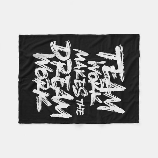 Couverture Polaire Team Work Makes The Dream Work _ Team Building  (Devant (Horizontal))