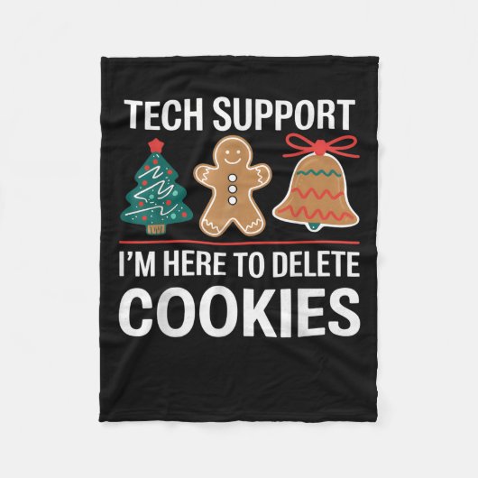 Couverture Polaire Tech Support Je suis ici pour supprimer vos cookie (Devant)