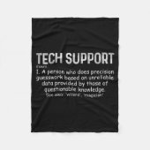 Couverture Polaire Tech Suprt Definition Tee Funny It Computer Nerd T (Devant)