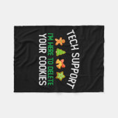 Couverture Polaire Tech Suprt I'm Here To Delete Your Cookies Christm (Devant (Horizontal))