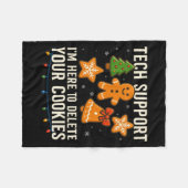 Couverture Polaire Tech Suprt I'm Here To Delete Your Cookies Funny X (Devant (Horizontal))
