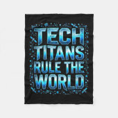 Couverture Polaire Tech Titans Rule Funny Big Technology Satire Wer G (Devant)