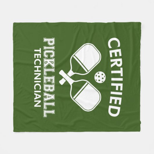 Couverture Polaire Technicien certifié en Pickleball (Devant (Horizontal))