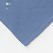 Couverture Polaire Teckels de plaid sur le bleu (Coin)