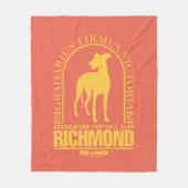 Couverture Polaire Ted Lasso | AFC Richmond Gold Arched Logo (Devant)