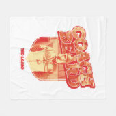 Couverture Polaire Ted Lasso | Badge de la barbe de l'entraîneur (Devant (Horizontal))