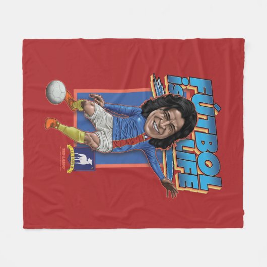 Couverture Polaire Ted Lasso | Dani Rojas Bobblehad (Devant (Horizontal))