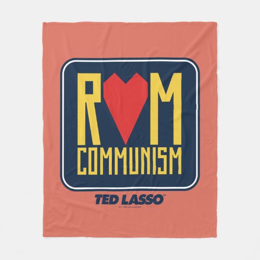 Couverture Polaire Ted Lasso | Graphique du communisme rom (Devant)
