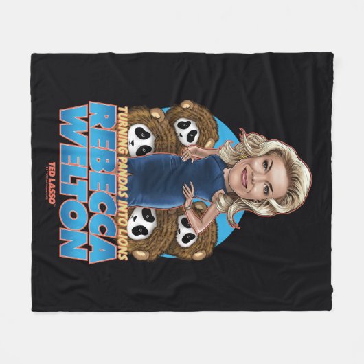 Couverture Polaire Ted Lasso | Rebecca Welton Bobblehead (Devant (Horizontal))