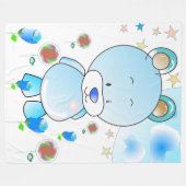 Couverture Polaire Teddy Bear et Stars (Devant (Horizontal))