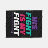 Couverture Polaire Tee de sensibilisation au cancer (Devant (Horizontal))