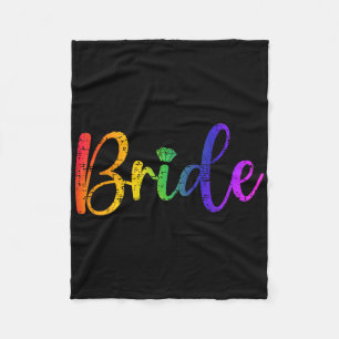 Couverture Polaire Tee Mariage Gay Lesbienne Lgbt Parti Mariée Bachel