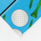 Couverture Polaire Tee - shirt nommé personnalisé de boules de golf (Coin)