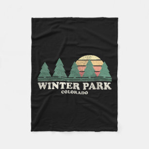 Couverture Polaire Tee-shirt vintage rétro de Winter Park Co des anné