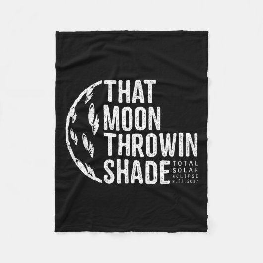 Couverture Polaire Tee Total Solar Eclipse 2017 Moon (Devant)