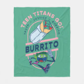 Couverture Polaire Teen Titans Go ! Beast Boy "Truth Justice Burrito" (Devant)
