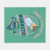 Couverture Polaire Teen Titans Go ! Beast Boy "Truth Justice Burrito" (Devant (Horizontal))