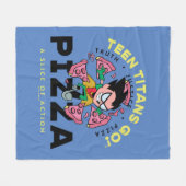 Couverture Polaire Teen Titans Go ! Robin "Truth Justice Pizza" (Devant (Horizontal))