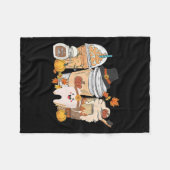 Couverture Polaire Teeth Coffee Fall Dental Pumpkin Latte Dentist Tha (Devant (Horizontal))