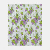 Couverture Polaire Teintes succulentes de la mer Vert & Lavande (Devant)