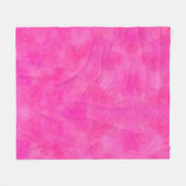 Couverture Polaire Teinture à carreaux d'aquarelle rose Imprimer (Devant (Horizontal))
