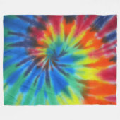 Couverture Polaire Teinture à cravate pivotante arc-en-ciel (Devant (Horizontal))