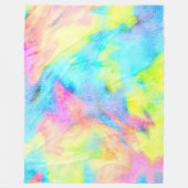 Couverture Polaire Teinture à tarte jaune rose (Devant)