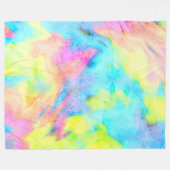 Couverture Polaire Teinture à tarte jaune rose (Devant (Horizontal))