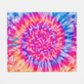 Couverture Polaire Teinture à tarte personnalisée (Devant (Horizontal))