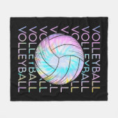 Couverture Polaire Teinture de volleyball (Devant (Horizontal))