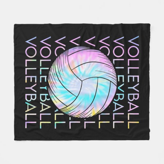 Couverture Polaire Teinture de volleyball (Devant (Horizontal))