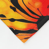 Couverture Polaire Teinture d'Halloween violet et orange (Coin)