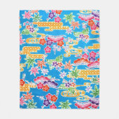 Couverture Polaire Teinture d'okinawaïen japonaise (Bingata) (Devant)