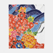 Couverture Polaire Teinture japonaise d'okinawaïen (Bingata) (Devant)