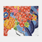 Couverture Polaire Teinture japonaise d'okinawaïen (Bingata) (Devant (Horizontal))