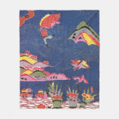 Couverture Polaire Teinture japonaise d'okinawaïen (Bingata) (Devant)