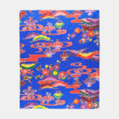 Couverture Polaire Teinture japonaise d'okinawaïen (Bingata) (Devant)