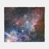 Couverture Polaire Télescope Nebula Hubble Carina Rouge et Bleu (Devant (Horizontal))