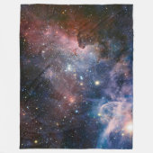 Couverture Polaire Télescope Nebula Hubble Carina Rouge et Bleu (Devant)