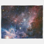 Couverture Polaire Télescope Nebula Hubble Carina Rouge et Bleu (Devant (Horizontal))