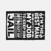 Couverture Polaire Témoignage Mariage Garçons d'Honneur Drôle de Mari (Devant (Horizontal))