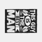 Couverture Polaire Témoignage Mariage Garçons d'honneur Drôle de Mari (Devant (Horizontal))