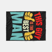 Couverture Polaire Témoin de mariage garçons d'honneur drôle enterrem (Devant (Horizontal))