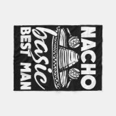 Couverture Polaire Témoin Nacho Basic Meilleur Mariage Drôle Enterrem (Devant (Horizontal))