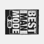 Couverture Polaire Témoins de mariage des garçons d'honneur drôle de (Devant (Horizontal))