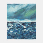 Couverture Polaire Tempête d'hiver Art Abstrait (Devant)